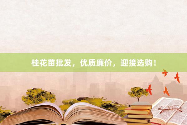 桂花苗批发,优质廉价,迎接选购!